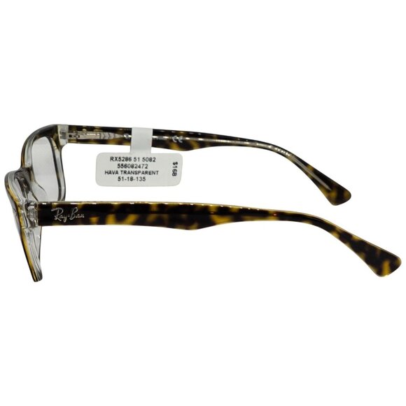Ray-Ban RX5286 5082 Havana Transparent Eyeglass Frames 51-18-135 Unisex RX-Able - Picture 3 of 7